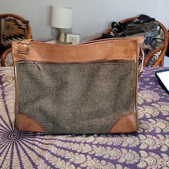 Vintage Hartmann Crossbody Travel Luggage Plastic Lined - Picture 3 of 9